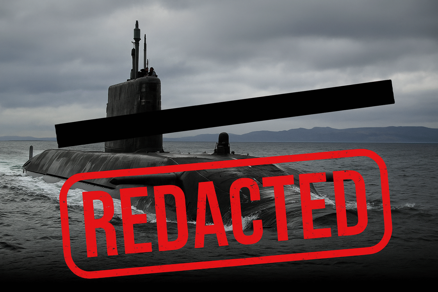 AI generated image of a nuclear submarine